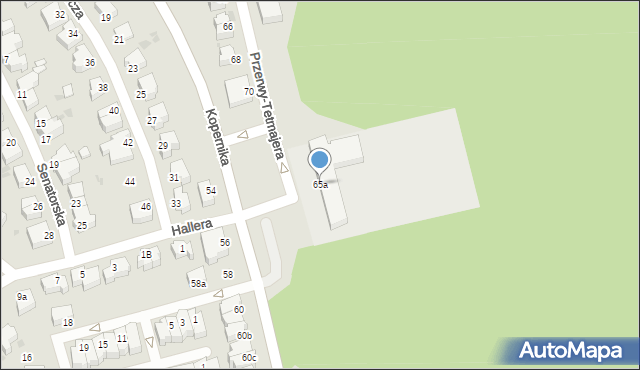 Gdynia, Przerwy-Tetmajera Kazimierza, 65a, mapa Gdyni