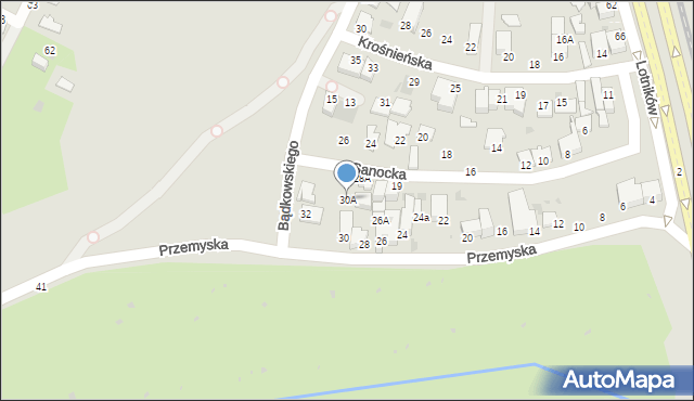 Gdynia, Przemyska, 30A, mapa Gdyni