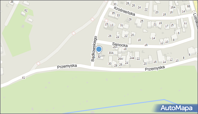 Gdynia, Przemyska, 32, mapa Gdyni