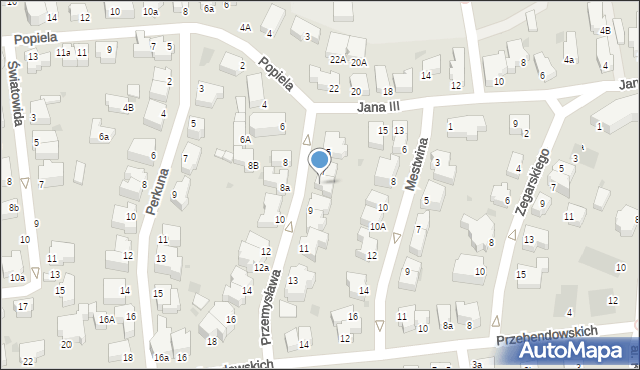 Gdynia, Przemysława, 7a, mapa Gdyni