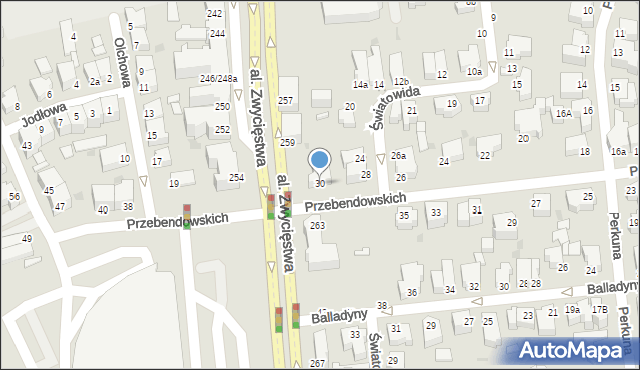 Gdynia, Przebendowskich, 30, mapa Gdyni