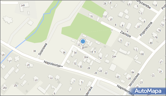 Glinianka, Protasewicza Michała, plut., 10, mapa Glinianka