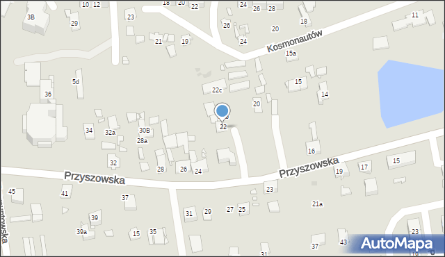 Gliwice, Przyszowska, 22, mapa Gliwic