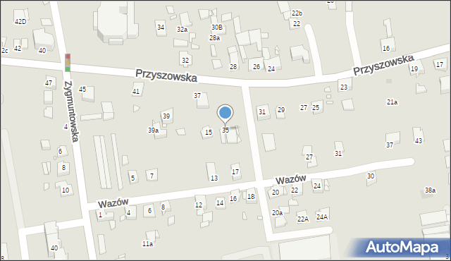 Gliwice, Przyszowska, 35, mapa Gliwic