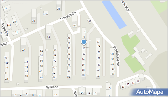 Gliwice, Przedwiośnie, 10, mapa Gliwic