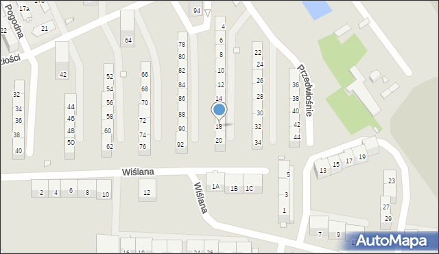 Gliwice, Przedwiośnie, 18, mapa Gliwic