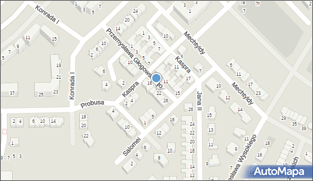 Głogów, Przemysława Głogowskiego, 20, mapa Głogów