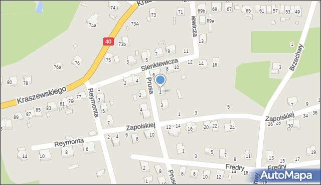 Głuchołazy, Prusa, 1, mapa Głuchołazy