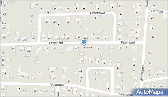 Gogolin, Przyjaźni, 13, mapa Gogolin