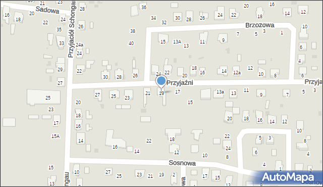 Gogolin, Przyjaźni, 19, mapa Gogolin