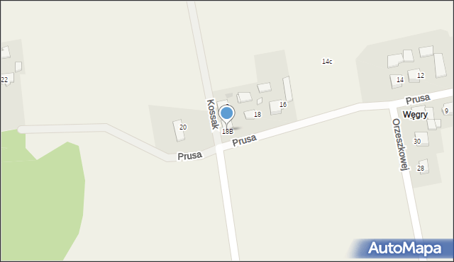 Golasowice, Prusa, 18B, mapa Golasowice