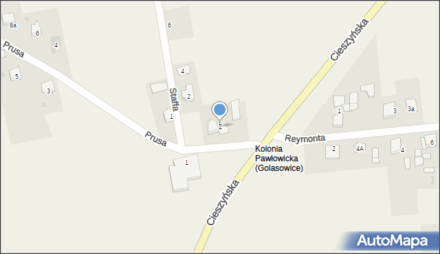 Golasowice, Prusa, 2, mapa Golasowice