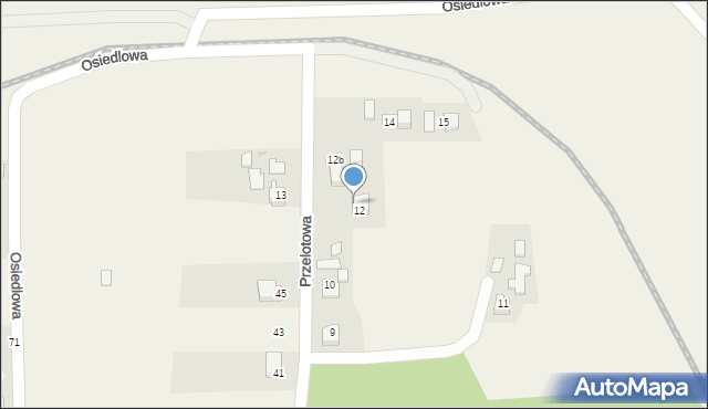 Goleszów, Przelotowa, 12A, mapa Goleszów