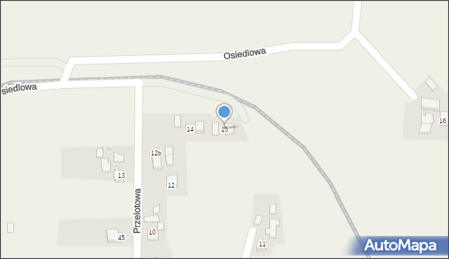 Goleszów, Przelotowa, 15, mapa Goleszów