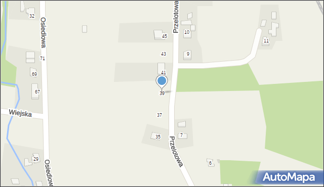 Goleszów, Przelotowa, 39, mapa Goleszów