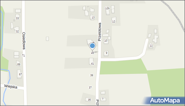 Goleszów, Przelotowa, 43, mapa Goleszów