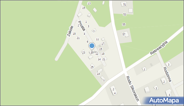 Gołubie, Prosta, 10, mapa Gołubie