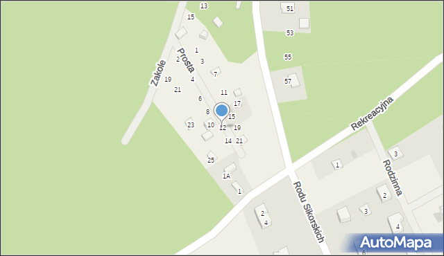 Gołubie, Prosta, 12, mapa Gołubie