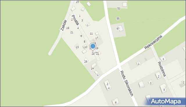 Gołubie, Prosta, 14, mapa Gołubie