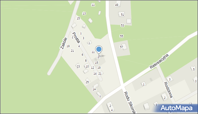 Gołubie, Prosta, 17, mapa Gołubie