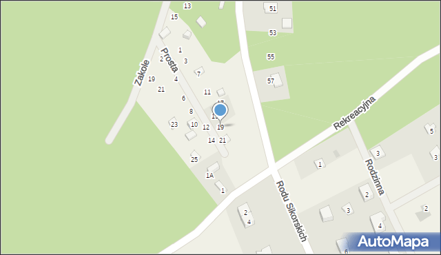 Gołubie, Prosta, 19, mapa Gołubie