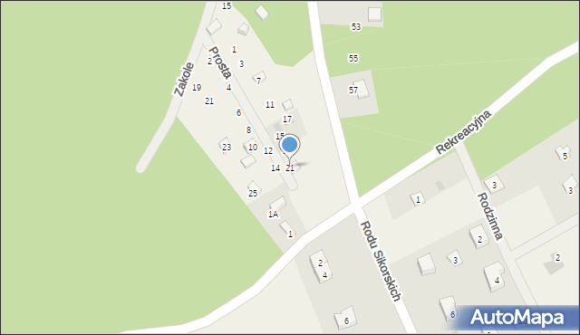 Gołubie, Prosta, 21, mapa Gołubie