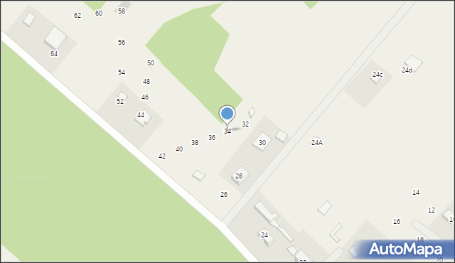 Gołubie, Przylesie, 34, mapa Gołubie