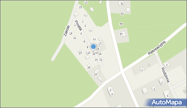 Gołubie, Prosta, 12, mapa Gołubie