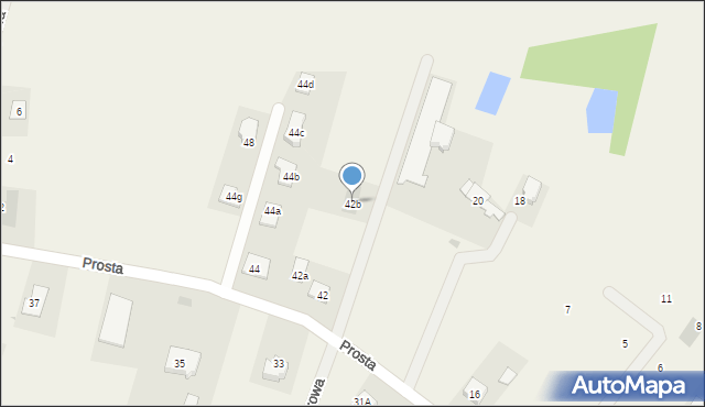 Górsk, Prosta, 42b, mapa Górsk