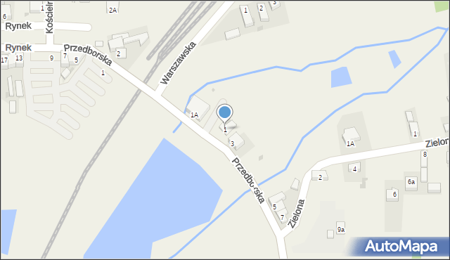 Gorzkowice, Przedborska, 1, mapa Gorzkowice