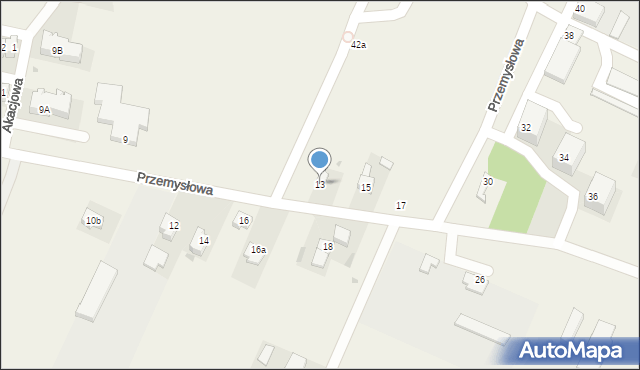 Gorzkowice, Przemysłowa, 13, mapa Gorzkowice