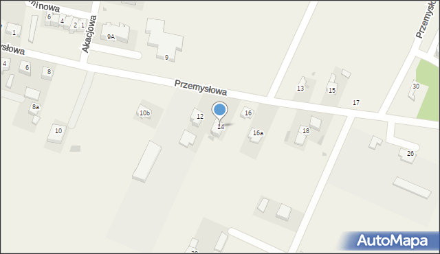 Gorzkowice, Przemysłowa, 14, mapa Gorzkowice