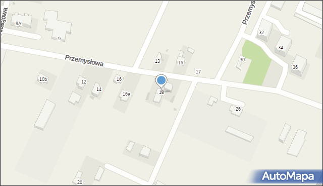Gorzkowice, Przemysłowa, 18, mapa Gorzkowice