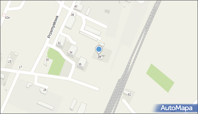 Gorzkowice, Przemysłowa, 28, mapa Gorzkowice