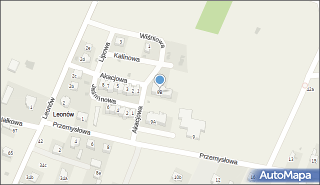 Gorzkowice, Przemysłowa, 9B, mapa Gorzkowice