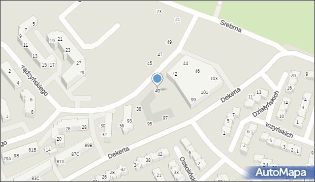 Gorzów Wielkopolski, Prądzyńskiego Ignacego, gen., 40, mapa Gorzów Wielkopolski