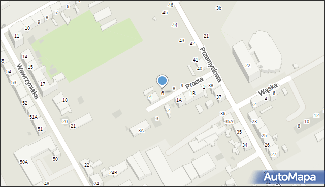 Gorzów Wielkopolski, Prosta, 6, mapa Gorzów Wielkopolski