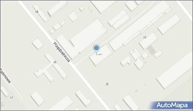 Gorzów Wielkopolski, Przędzalnicza, 21a, mapa Gorzów Wielkopolski