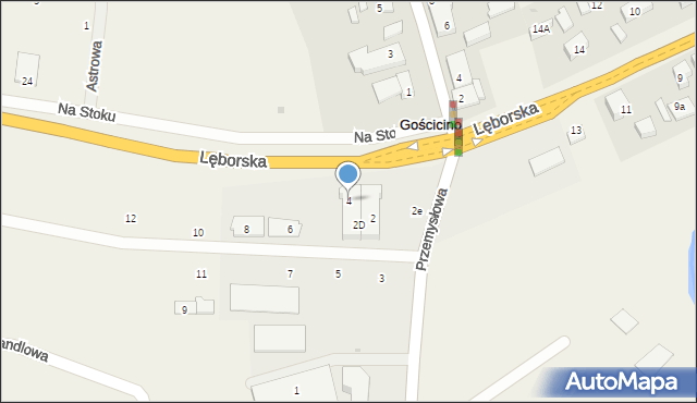 Gościcino, Przemysłowa, 4, mapa Gościcino