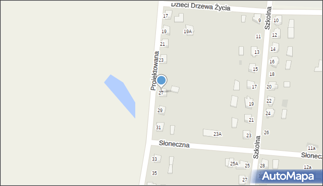 Gostycyn, Projektowana, 27, mapa Gostycyn