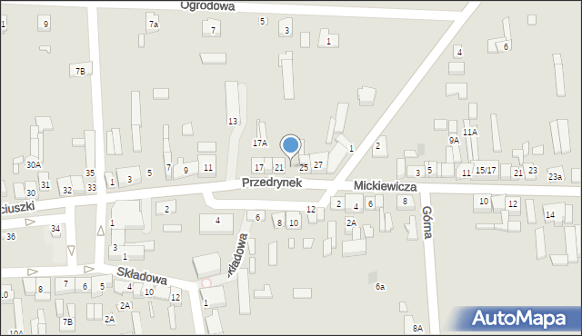 Grabów, Przedrynek, 23, mapa Grabów