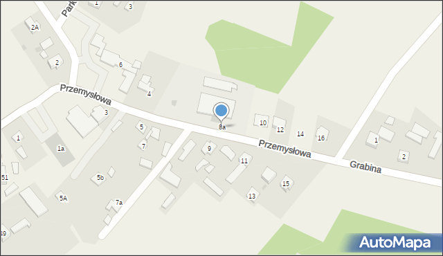 Grabów nad Pilicą, Przemysłowa, 8a, mapa Grabów nad Pilicą