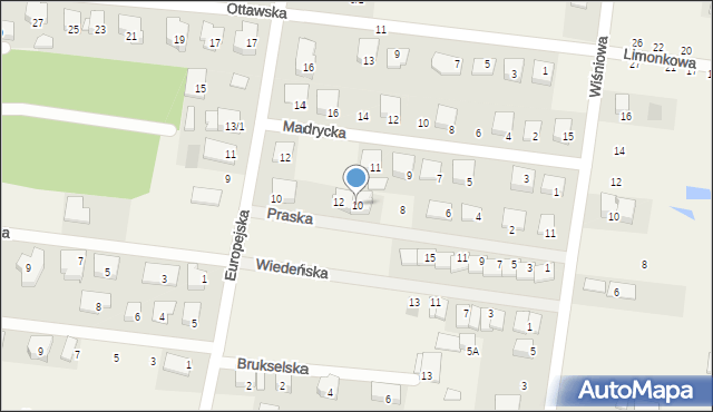 Grabówka, Praska, 10, mapa Grabówka