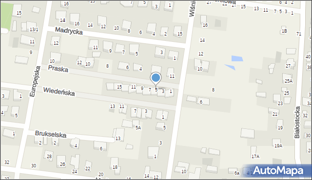 Grabówka, Praska, 5, mapa Grabówka