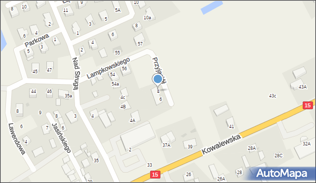 Grębocin, Przyjaciół, 4, mapa Grębocin