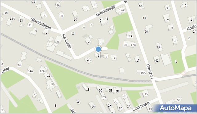 Grodzisk Mazowiecki, Prądzyńskiego Ignacego, gen., 5, mapa Grodzisk Mazowiecki