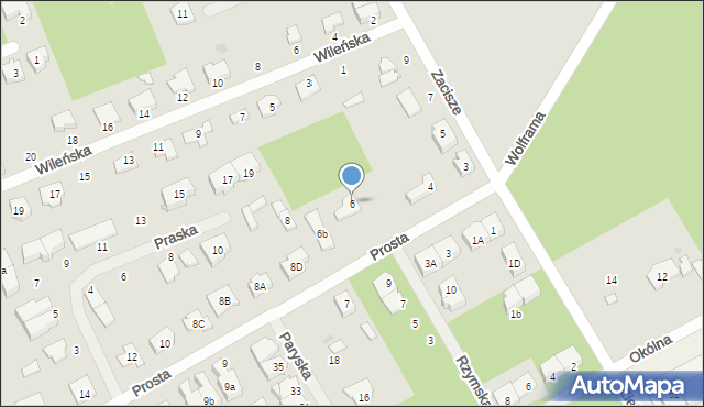 Grodzisk Mazowiecki, Prosta, 6, mapa Grodzisk Mazowiecki
