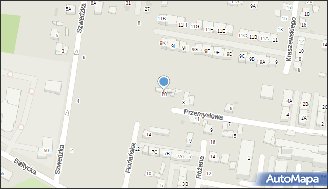 Grodzisk Mazowiecki, Przemysłowa, 10, mapa Grodzisk Mazowiecki