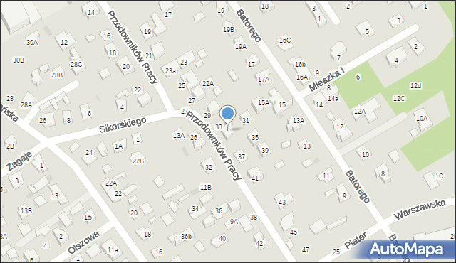Grodzisk Mazowiecki, Przodowników Pracy, 18, mapa Grodzisk Mazowiecki