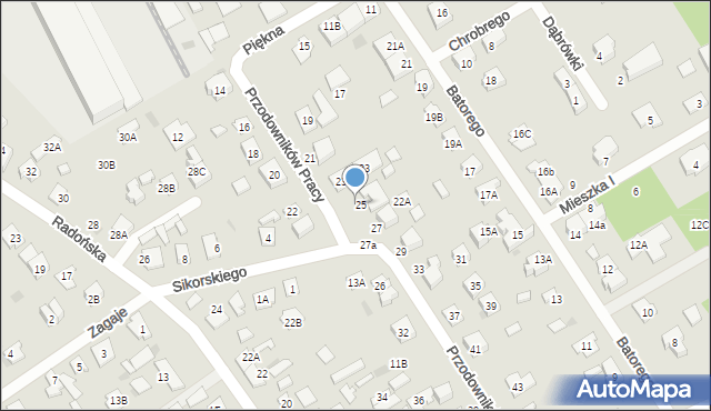 Grodzisk Mazowiecki, Przodowników Pracy, 24, mapa Grodzisk Mazowiecki